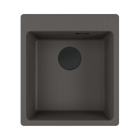 Franke Maris MRG 610-39 FTL Zlewozmywak granitowy jednokomorowy 50x44 cm łupkowy szary/czarny mat 114.0737.999
