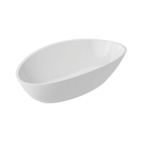 Emporia Riva Umywalka nablatowa 59,9x36,1 cm biała z powłoką Snow White EMPORIA-RIVA0003