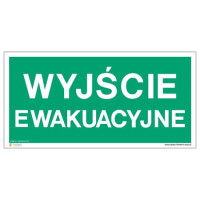 Znak "Wyjście ewakuacyjne" Signproject