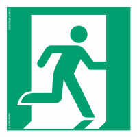 Znak "Drzwi (wyjście) ewakuacyjne prawostronne" Signproject