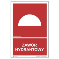 Znak "Zawór hydrantowy" Signproject