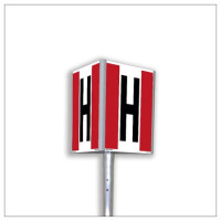 Znak "Hydrant zewnętrzny" 3D + słupek Signproject