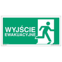 Znak "Drzwi (wyjście) ewakuacyjne prawostronne" Signproject