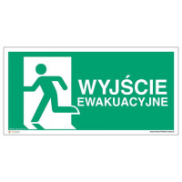Znak "Drzwi (wyjście) ewakuacyjne lewostronne" Signproject