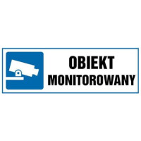 Znak "Obiekt Monitorowany" Signproject