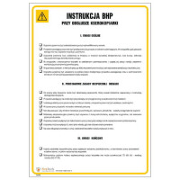 Znak "Instrukcja BHP przy obsłudze kserokopiarki" Signproject