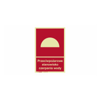 Znak "Przeciwpożarowe stanowisko czerpania wody" Bold