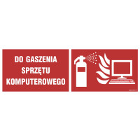 Znak „Gaśnica do gaszenia sprzętu komputerowego” Signproject