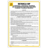 Znak "Instrukcja ogólna BHP w warsztatach, laboratoriach, pracowniach oraz stan. prakt. nauki zawodu" Signproject