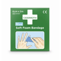 Bandaż piankowy Cederroth Soft Foam Bandage Blue 2m 51011011