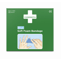 Bandaż piankowy Cederroth Soft Foam Bandage Blue 4,5m 51011010