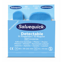 Plastry wykrywalne opuszkowe/regularne Cederroth Salvequick 15/15szt.