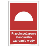 Znak "Przeciwpożarowe stanowisko czerpania wody" Signproject