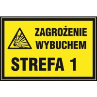 Znak "Zagrożenie wybuchem. Strefa 1" Signproject
