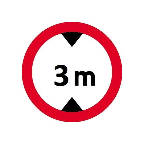 Znak "Zakaz wjazdu pojazdów o wysokości ponad 3m" Signproject