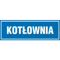 Znak "Kotłownia" Signproject