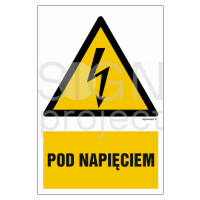 Znak "Pod napięciem" Signproject