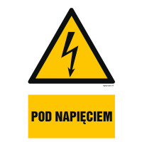 Znak "Pod napięciem" Signproject