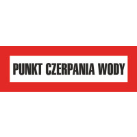 Znak "Punkt czerpania wody" Bold