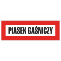 Znak "Piasek gaśniczy" Bold