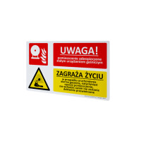 Znak "Pomieszczenie zabezp. urządzeniem gaśniczym" Bold