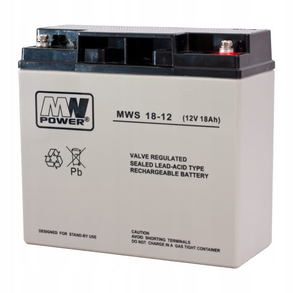 Akumulator AGM MWL 12V - 18Ah MW Power
