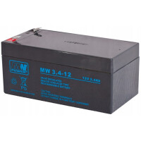 Akumulator AGM 12V - 3,4Ah MW Power