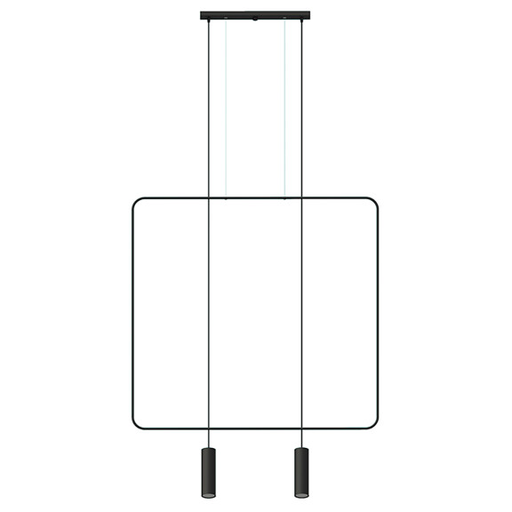 TH.019CZ Lampa wisząca RANA 2 czarna Thoro Lighting - Mega RABATY W KOSZYKU %