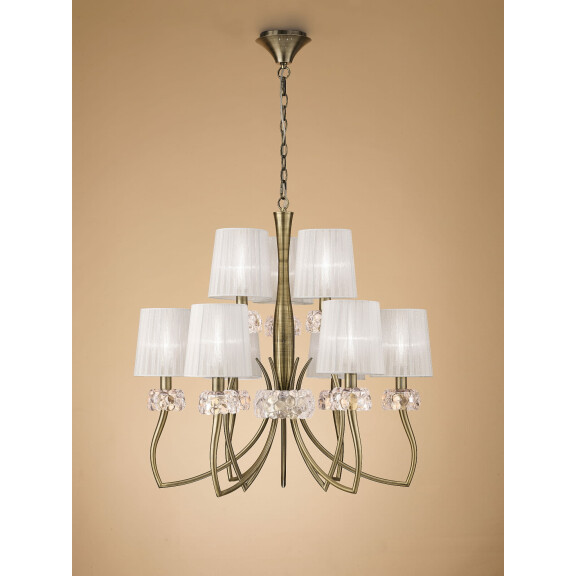 4730 Lampa wisząca MANTRA LOEWE ANTIQUE BRASS 4730 Mantra - Mega RABATY w koszyku %