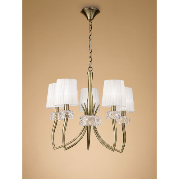 4731 Lampa wisząca MANTRA LOEWE ANTIQUE BRASS 4731 Mantra - Mega RABATY w koszyku %
