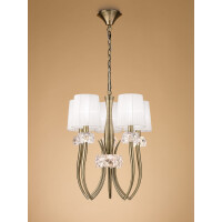 4732 Lampa wisząca MANTRA LOEWE ANTIQUE BRASS 4732 Mantra - Mega RABATY w koszyku %