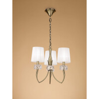 4733 Lampa wisząca MANTRA LOEWE ANTIQUE BRASS 4733 Mantra - Mega RABATY w koszyku %