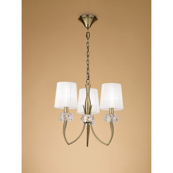 4733 Lampa wisząca MANTRA LOEWE ANTIQUE BRASS 4733 Mantra - Mega RABATY w koszyku %