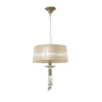 3878 Lampa wisząca MANTRA TIFFANY ANTIQUE BRASS 3878 Mantra - Mega RABATY w koszyku %