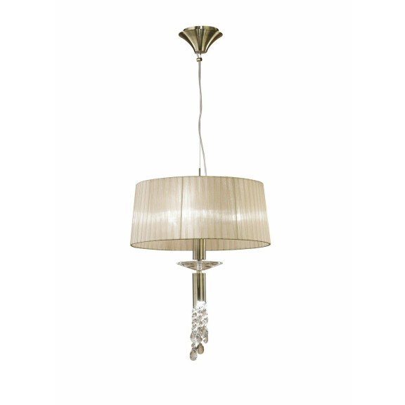 3878 Lampa wisząca MANTRA TIFFANY ANTIQUE BRASS 3878 Mantra - Mega RABATY w koszyku %