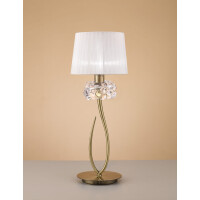 4736 Lampa stołowa MANTRA LOEWE ANTIQUE BRASS 4736 Mantra - Mega RABATY w koszyku %