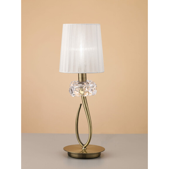 4737 Lampa stołowa MANTRA LOEWE ANTIQUE BRASS 4737 Mantra - Mega RABATY w koszyku %