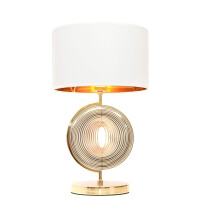 LDT 5532 (WT+GD) GLAMOUR LAMPA NOCNA BIAŁO-ZŁOTA MONTERONI od ręki
