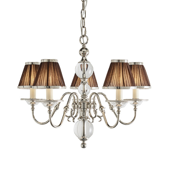 63716 Tilburg nickel 5lt lampa wisząca Interiors1900 - MEGA rabaty w koszyku %