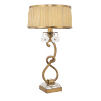 63523 Oksana antique brass 1lt lampa stołowa Interiors1900 - MEGA rabaty w koszyku %