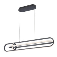 QN-DEMARK-LP-BK Lampa wyspowa Demark – Matowa czerń Elstead  - Mega RABATY w koszyku %