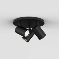 1286082 Reflektor lampa Ascoli Triple Round Matowy czarny Astro  - rabaty 13% w koszyku