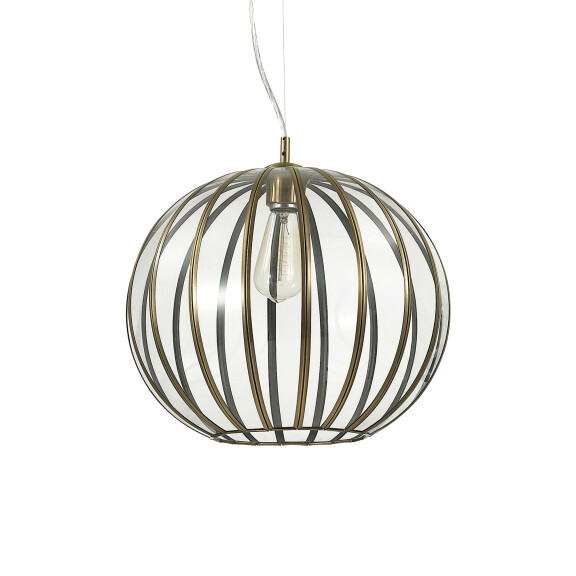 168968 Lampa wisząca rondo sp1 d40 antique brass Ideal Lux od ręki