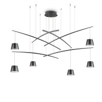 196992 Lampa wisząca fish sp6 black Ideal Lux - Mega RABATY w koszyku %