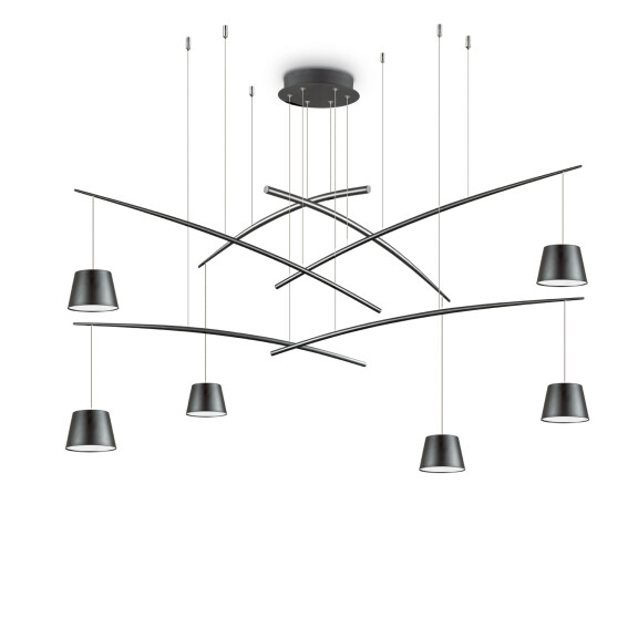 196992 Lampa wisząca fish sp6 black Ideal Lux - Mega RABATY w koszyku %