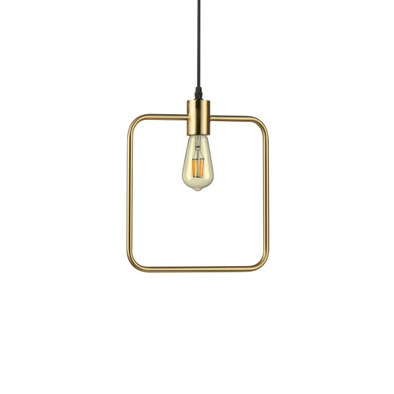 207858 Lampa wisząca abc sp1 square antique brass Ideal Lux - Mega RABATY w koszyku %