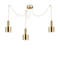 231600 Lampa wisząca holly sp3 satin brass Ideal Lux - Mega RABATY w koszyku %