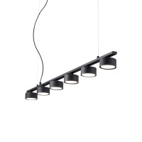 235486 Lampa wisząca minor linear sp6 black Ideal Lux - Mega RABATY w koszyku %
