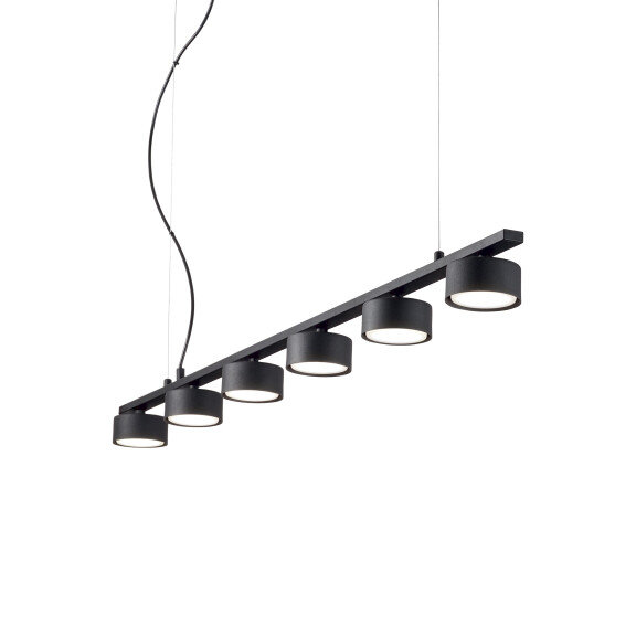 235486 Lampa wisząca minor linear sp6 black Ideal Lux - Mega RABATY w koszyku %