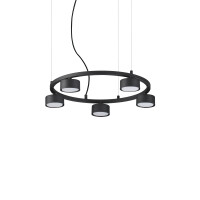 235516 Lampa wisząca minor round sp5 black Ideal Lux - Mega RABATY w koszyku %